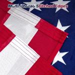 Dovesail American Flags for Outside 3x5 Ft, Heavy Duty US Flags for High Wind with Embroidered Stars, Sewn Stripes, Brass Grommets, UV Protected Polyester, Durable USA Flag Outdoor