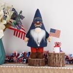Aymolas 250th Anniversary America 4th of July Patriotic Gnome Plush Decoration Fourth of July Gnome Figurines for Office Home Desk Table Decor for Independence Memorial Day Labor Day