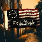 We The People 1776 Flag 3x5 Outdoor Double Sided with 2 Grommets for Outside House Indoor Yard Patriotic Banner Decor