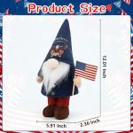 Aymolas 250th Anniversary America 4th of July Patriotic Gnome Plush Decoration Fourth of July Gnome Figurines for Office Home Desk Table Decor for Independence Memorial Day Labor Day