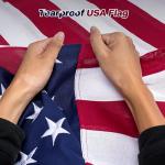 Dovesail American Flags for Outside 3x5 Ft, Heavy Duty US Flags for High Wind with Embroidered Stars, Sewn Stripes, Brass Grommets, UV Protected Polyester, Durable USA Flag Outdoor