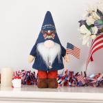Aymolas 250th Anniversary America 4th of July Patriotic Gnome Plush Decoration Fourth of July Gnome Figurines for Office Home Desk Table Decor for Independence Memorial Day Labor Day