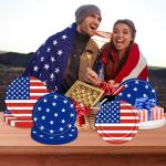 48PCS 4th of July Disposable Party Plates