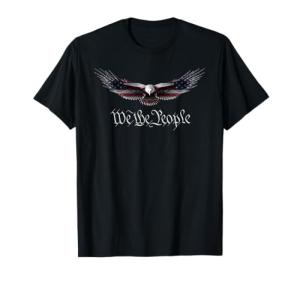 Patriotic Eagle USA Flag T-Shirt for Freedom