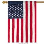 USA Stars & Stripes Applique House Flag 28" x 50