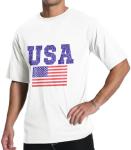 Men’s USA Flag Graphic Tee - Casual Crewneck