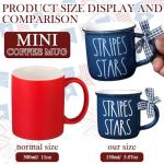 6 Pcs Mini Patriotic Coffee Mugs Set