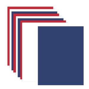 Patriotic Cardstock Pack - 30 Sheets Red, White, Blue