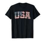 USA Flag Patriotic 4th of July T-Shirt