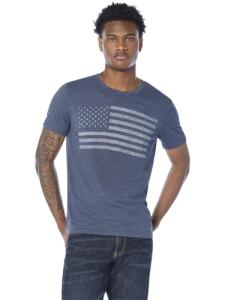 USA Flag Tee - Lucky Shoes & Jewelry - Navy