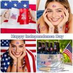 Metallic USA Patriotic Temporary Tattoos for Celebrations