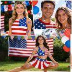 Metallic USA Patriotic Temporary Tattoos for Celebrations