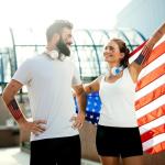 USA Flag Temporary Tattoo for Independence Day Fun