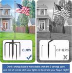 10 FT Heavy Duty Outdoor Flag Pole Kit