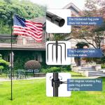 10 FT Heavy Duty Outdoor Flag Pole Kit