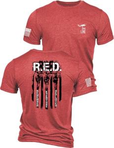 Nine Line Red Triblend Patriotic T-Shirt