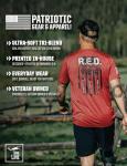 Nine Line Red Triblend Patriotic T-Shirt