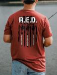 Nine Line Red Triblend Patriotic T-Shirt