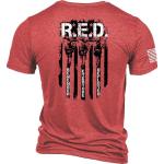 Nine Line Red Triblend Patriotic T-Shirt