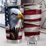 Eagle Tumbler with American Flag Design, 590ml