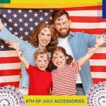 136 PCS American Flag Temporary Tattoos - Party Supplies