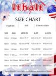 Ithalt Girls 4th of July Outfit Kids American Flag T Shirt Patriotic Long Sleeve Shirt USA T-Shirt Fourth of July Tops 5-14y(BRed,120)