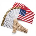 100 Mini American Flags on Sticks
