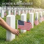 100 Mini American Flags on Sticks