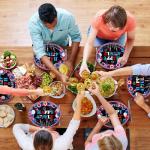 50 Count 4th of July Patriotic Party Oval Plates, Large 11in Independence Day Party Platters Tableware Supplies for Fourth of July American Flag Disposable Dinnerware Table Decorations, Serve 50