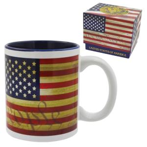 USA Patriotic Mug Set - American Flag Design