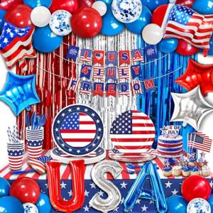 4th of July Patriotic Party Decoration Set