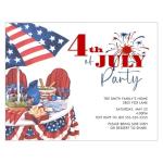 Personalized Fourth of July Picnic Invitation