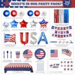 4th of July Patriotic Party Decoration Set