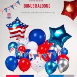 Red, White, and Blue Patriotic Balloon Garland Kit
