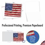 10 Patriotic American Flag Boxed Cards