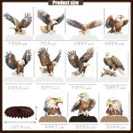 Eagle Party Honeycomb Centerpieces 4th of July Eagle Table Centerpieces Independence Day 11Pcs Bald Eagle Birthday Party Decorations Eagle Table Decorations for Bird Animals Baby Shower Supplies