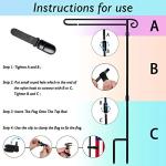 Garden Flag Stand Holder,Yard Flag Holder For Small Flags 12 x 18,Yard Sign Garden Flags Stake For Outside,Small Metal Garden Flag Pole For Yard With Tiger Clip