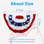 USA American Flag Bunting for Outdoor Decor