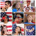 USA Flag Temporary Tattoo Sleeve for Celebrations
