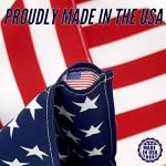 Salt and Palms American 4th of July Garden Flag Made in the USA Premium Poly Poplin Weather Resistant Double-Sided Fade Resistant Patriotic United States Stars and Stripes Perfect Decor for Outdoor