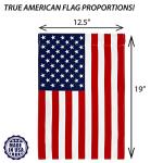 Salt and Palms American 4th of July Garden Flag Made in the USA Premium Poly Poplin Weather Resistant Double-Sided Fade Resistant Patriotic United States Stars and Stripes Perfect Decor for Outdoor