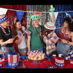 Beistle Inflatable Statue of Liberty Crown & Torch, Patriotic Party Accessories, 4th July Outfit for Parades Events, Crown—22¼" Torch—17½"