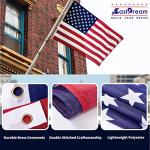 American US Flag 4x6,Vibrant Color & Fade Resistant US Flags for Outside 4x6 ft Flags Double Stitched Long Lasting Polyester with Durable Brass Grommets USA Flag(1 PACK)