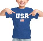 Boys Girls Patriotic Shirts-4th of July Shirt Kids USA Shirts American Flag Tshirt Tops