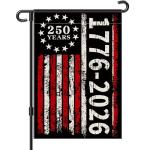 250 Years America Garden Flag, 1776-2026 USA 250th Anniversary Banner 4th of July Patriotic Yard Sign Double-Sided Waterproof Flag 12x18 Inch