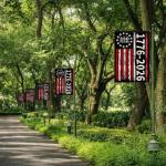 250 Years America Garden Flag, 1776-2026 USA 250th Anniversary Banner 4th of July Patriotic Yard Sign Double-Sided Waterproof Flag 12x18 Inch