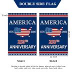 250 Anniversary Garden Flag, America 250th Anniversary Banner USA 4th of July Patriotic Freedom Yard Sign Double-Sided Waterproof Flag 12x18 Inch