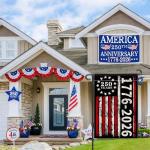 250 Years America Garden Flag, 1776-2026 USA 250th Anniversary Banner 4th of July Patriotic Yard Sign Double-Sided Waterproof Flag 12x18 Inch