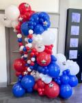 Red, White, and Blue Party Balloon Pack – 50 Pcs