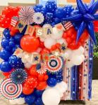 Red, White, and Blue Party Balloon Pack – 50 Pcs